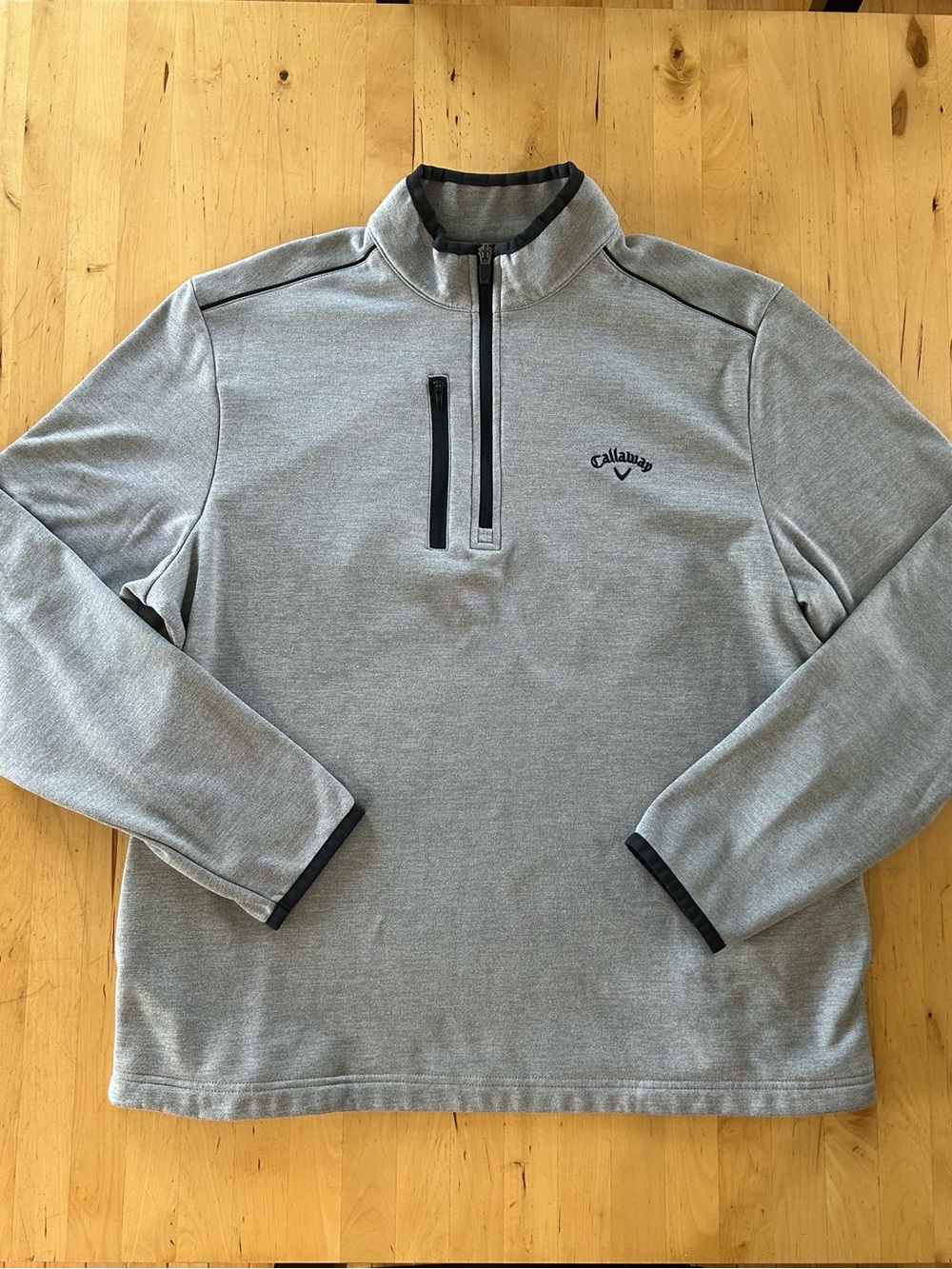 Callaway Golf Weather Series 1/4 Zip Fleece Pullover Jacket Grey M